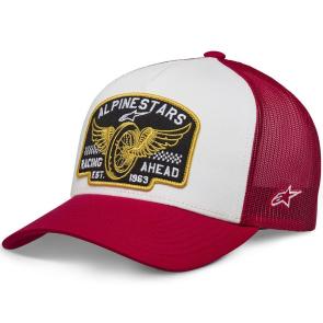 Boné Alpinestars Heritage Patch Trucker Branco/Vermelho