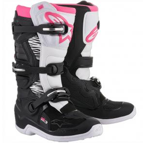 Bota Alpinestars Stella Tech 3 - Preto/Branco/Rosa