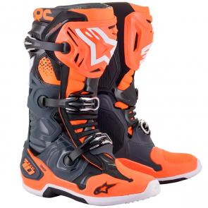 Bota Alpinestars Tech 10 Laranja/Cinza