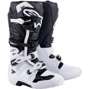 Bota Alpinestars Tech 7 - Branco/Preto