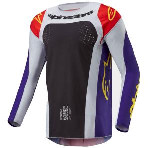 Camisa Alpinestars Techstar Ocuri 2024 Laranja/Roxo