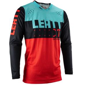 Camisa Leatt Moto 4.5 Lite Vermelho/Acqua