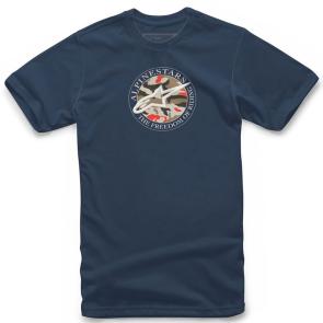 Camiseta Alpinestars Dot Camo Azul