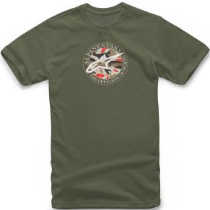 Camiseta Alpinestars Dot Camo Verde