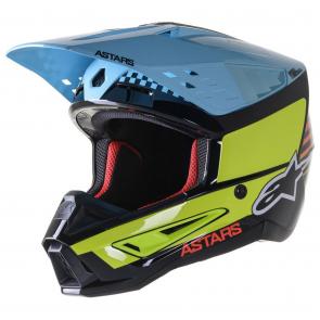 Capacete Alpinestars SM5 Speed Amarelo/Azul