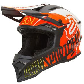 Capacete ASW Fusion 2.0 Dash Preto/Laranja