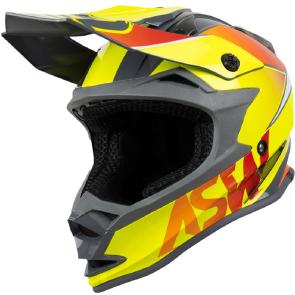 Capacete ASW Fusion Hubble Amarelo/Laranja