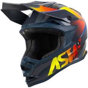 Capacete ASW Fusion Hubble Cinza/Amarelo