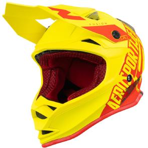 Capacete ASW Fusion Sawn Amarelo Flúor/Vermelho