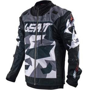 Jaqueta Leatt Moto 4.5 X-Flow Preto/Branco Camo