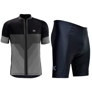 Kit Bermuda + Camisa Mattos Racing Cinza