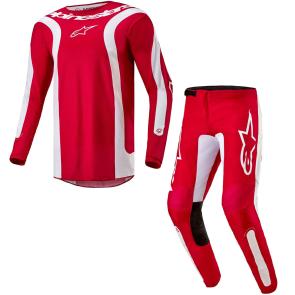 Kit Calça + Camisa Alpinestars Fluid Lurv Vermelho/Branco