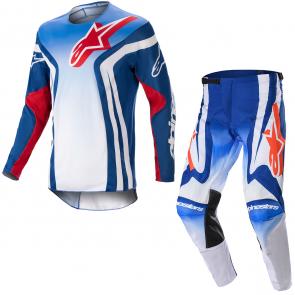 Kit Calça + Camisa Alpinestars Racer Semi Azul