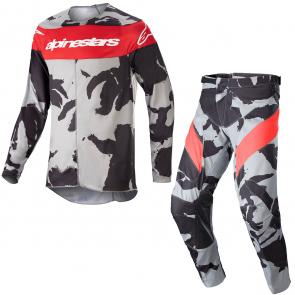 Kit Calça + Camisa Alpinestars Racer Tactical 2023 Vermelho