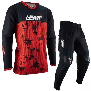 Kit Calça + Camisa Leatt 4.5 Enduro Vermelho/Preto