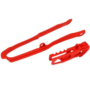 Kit Guia de Corrente + Balança UFO CRF 250R 18/21 + CRF 450R 17/18 + CRF 250RX 19/21 + CRF 450RX 17/18