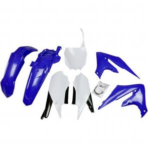 Kit Plástico UFO YZF 250 19/23 + 450 18/22 Azul/Branco - OEM 19/20