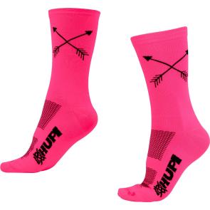 Meia Hupi Flecha Rosa Neon