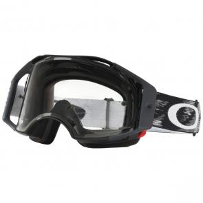 Óculos Oakley Airbrake MX Jet Black Speed Lente Transparente