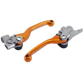 Par Manete Retrátil Zeta KTM 65 SX 14/22 + KTM 85 SX 13/24 + HUSQ TC 65 17/22 + TC 85 14/24 + GasGas MC 85 22/23