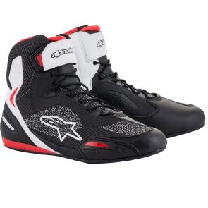 Tênis Alpinestars Faster 3 Rideknit Preto/Branco/Vermelho