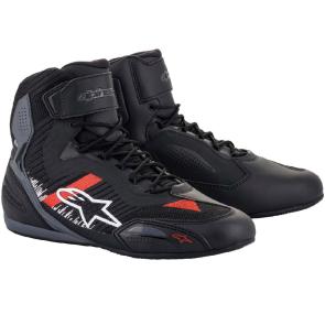 Tênis Alpinestars Faster 3 Rideknit Preto/Cinza/Vermelho