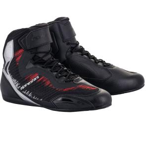 Tênis Alpinestars Faster 3 Rideknit Preto/Prata/Vermelho