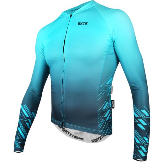 Camisa Manga Longa Sportxtreme Slim Move Azul