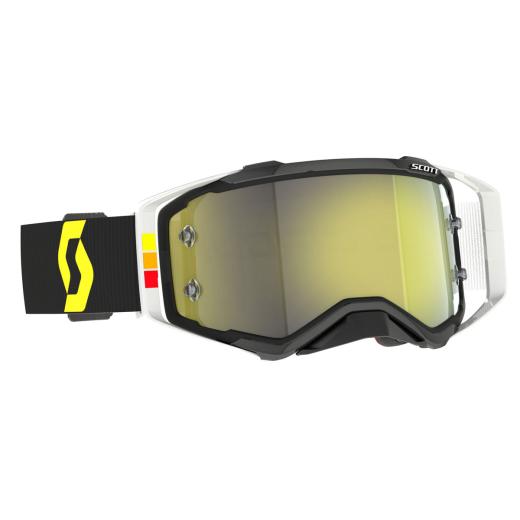 Óculos Scott Prospect Pro Circuit White-Black/Yellow Chrome Works